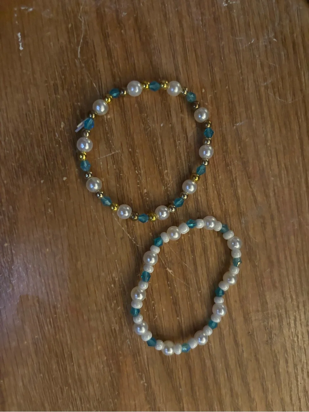 Different types of bracelet in a set of twos or can be just on of themselves